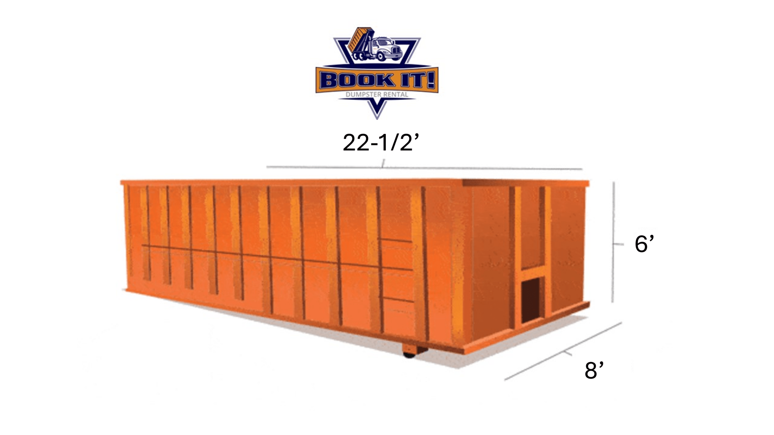 Book It 30 yard dumpster rental